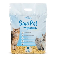 Наповнювач для туалету Природа Sani Pet універсальний деревний (натуральний) 5 кг (4820157404157)