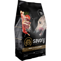 Dry food for dogs Savory Adult All Breeds rich in Fresh Duck and Rabbit 3 kg (4820232630174)