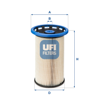 Fuel filter UFI 26.026.00