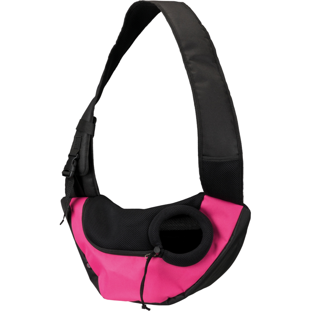 Переноска для тварин Trixie Sling Front Bag 50х25х18 см (рожева-чорна) (4011905289564)