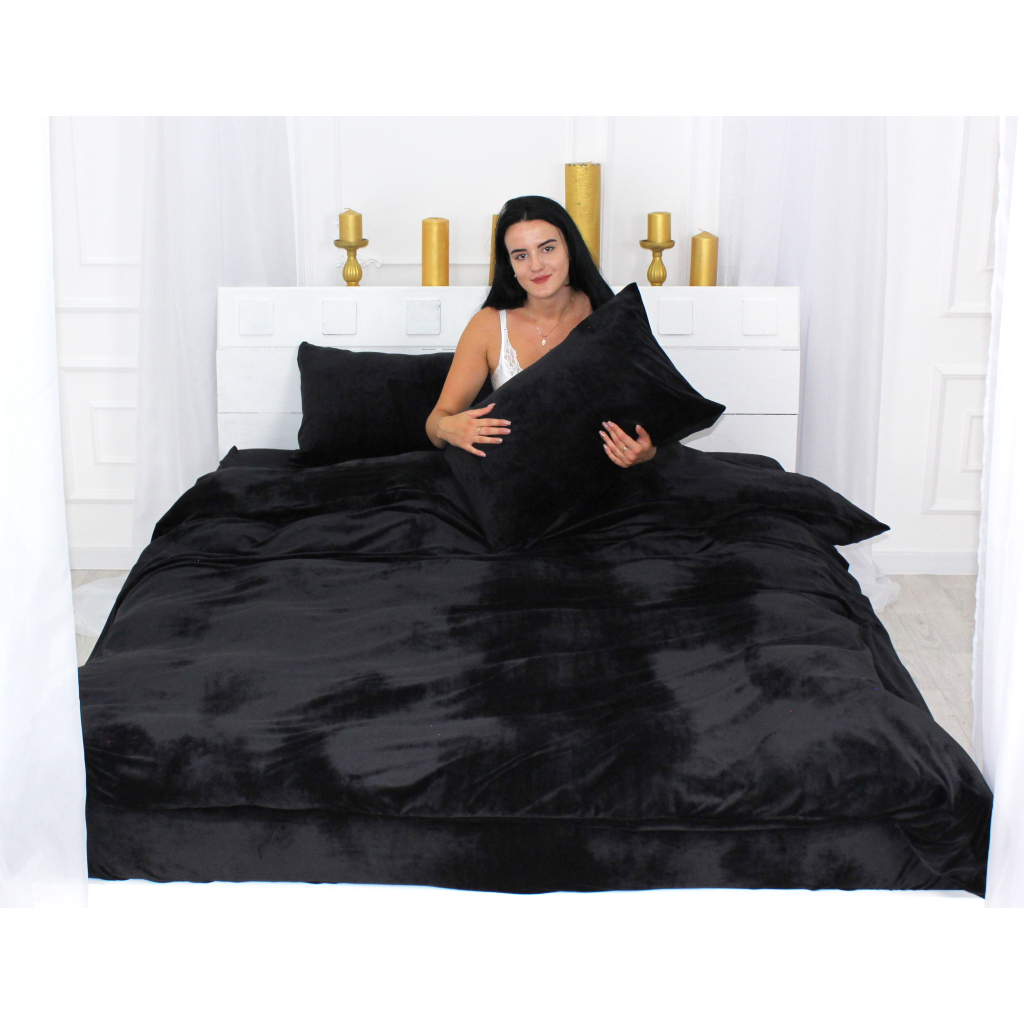Постільна білизна MirSon Велюр Winter Frost 28-0007 Black Velvet Дитячий (2200004000268)