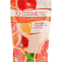 Сіль для ванн IQ-Cosmetic Грейпфрут і вітамінний комплекс 500 г (4820049382495)