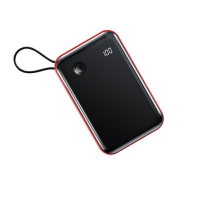 Батарея універсальна Baseus Mini S 10000mAh 15W, Lightning, USB-C, USB-A, out.:3A, with cable Type-C, red (PPXF-A09)