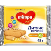 Дитяче печиво Milupa Пшеничне 45 г (5051594004429)