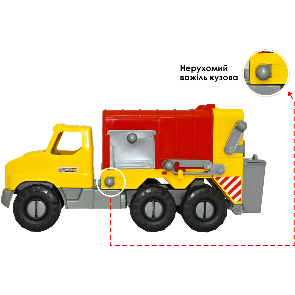 Спецтехніка Tigres Авто "City Truck" сміттєвоз в коробці (39369)