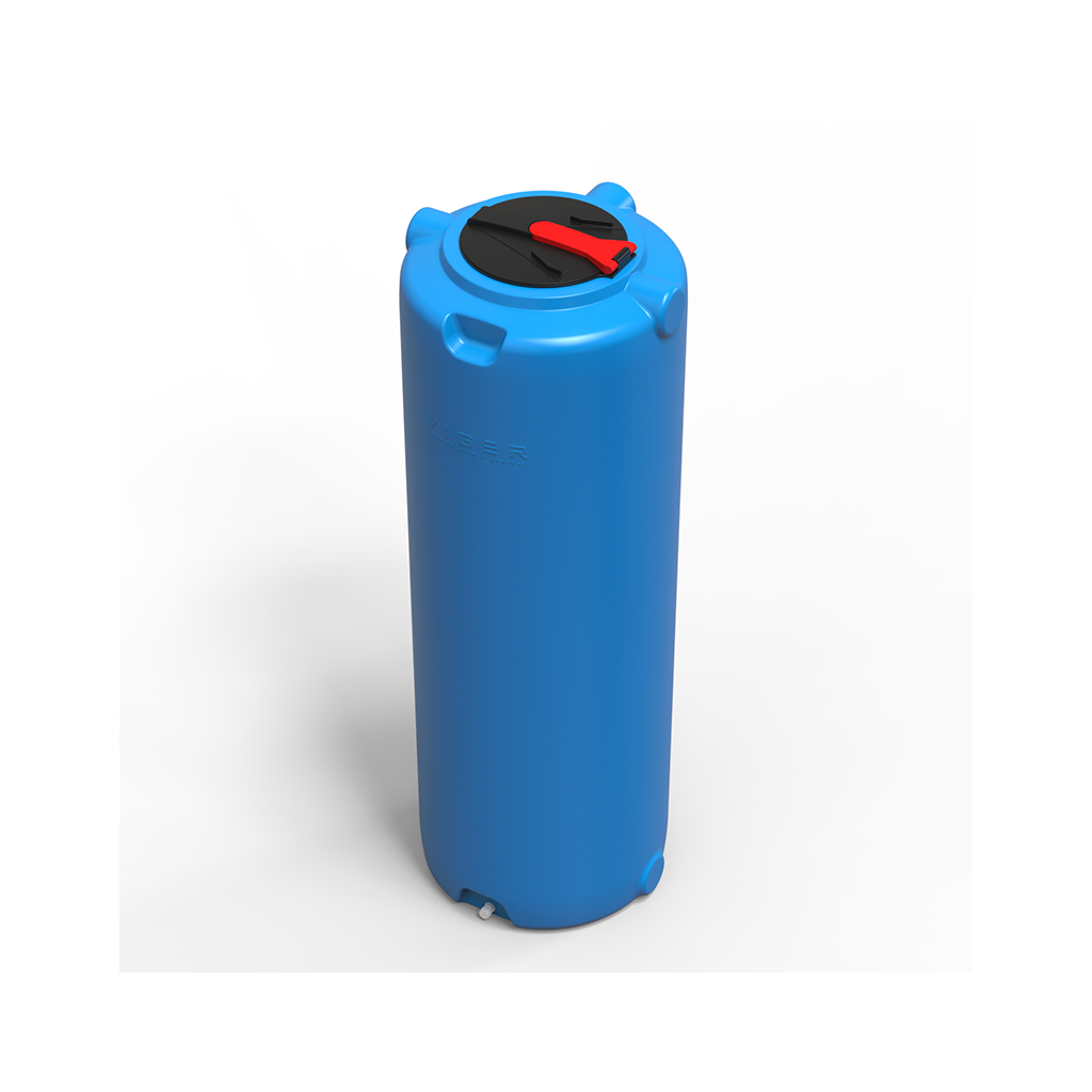 Ємність для води Вігер вертикальна харчова 1000 л вузька, кришка з клапаном синя (13231) Ємність для води Вігер вертикальна харчова 1000 л вузька, кришка з клапаном синя (13231)