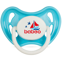 Baboo Marine silicone pacifier, 0+ months (blue) (5-037)