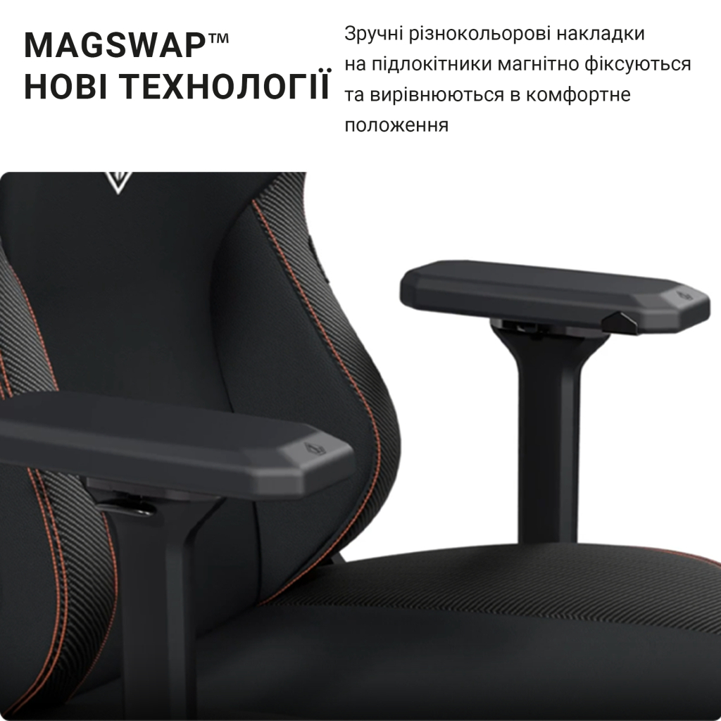 Крісло ігрове Anda Seat Kaiser 3 Size XL Black (AD12YDC-XL-01-B-PV/C)