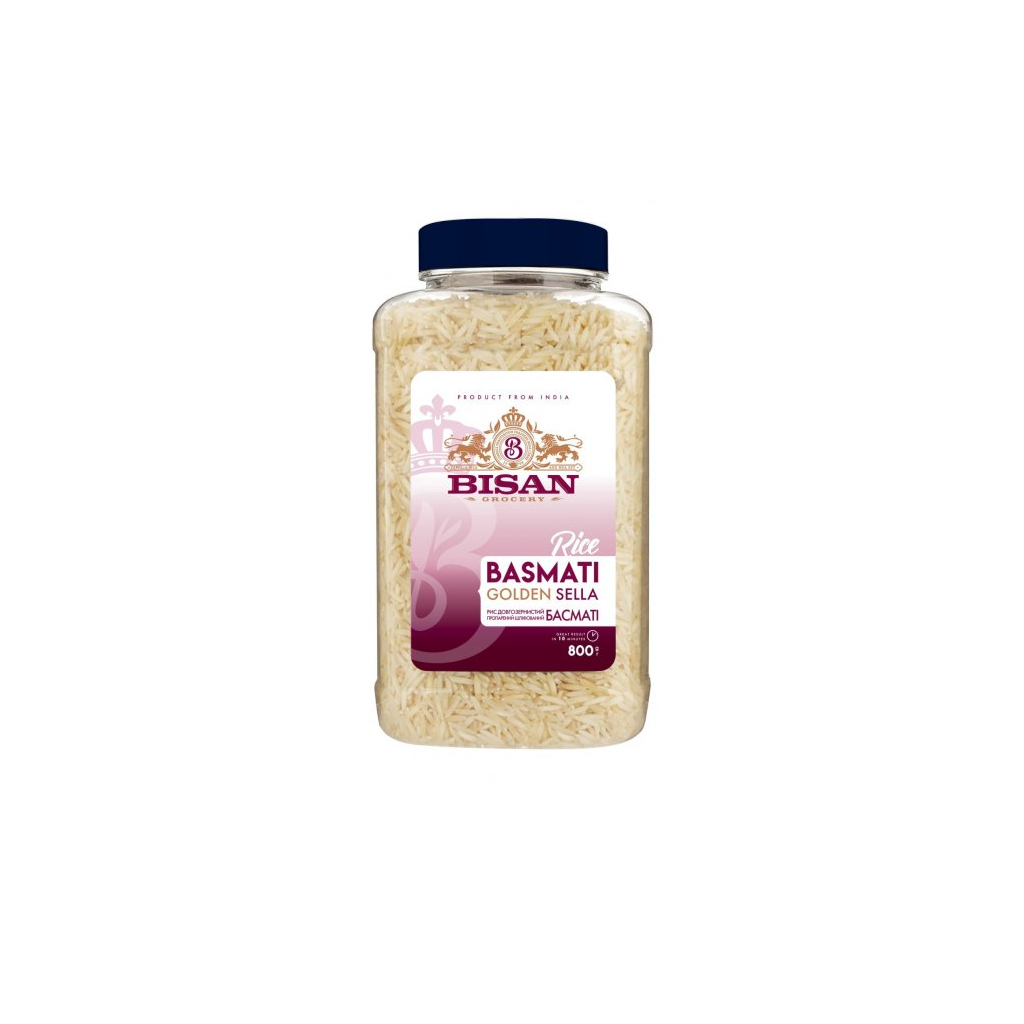Крупа Bisan Рис Басматі Golden Sella 800 г (4820186122770)