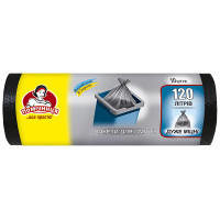 Пакети для сміття Помічниця 120 л 10 шт. (4820012340194)
