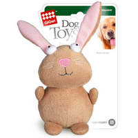Dog toy GiGwi Plush Rabbit with a squeaker 16 cm (75053)