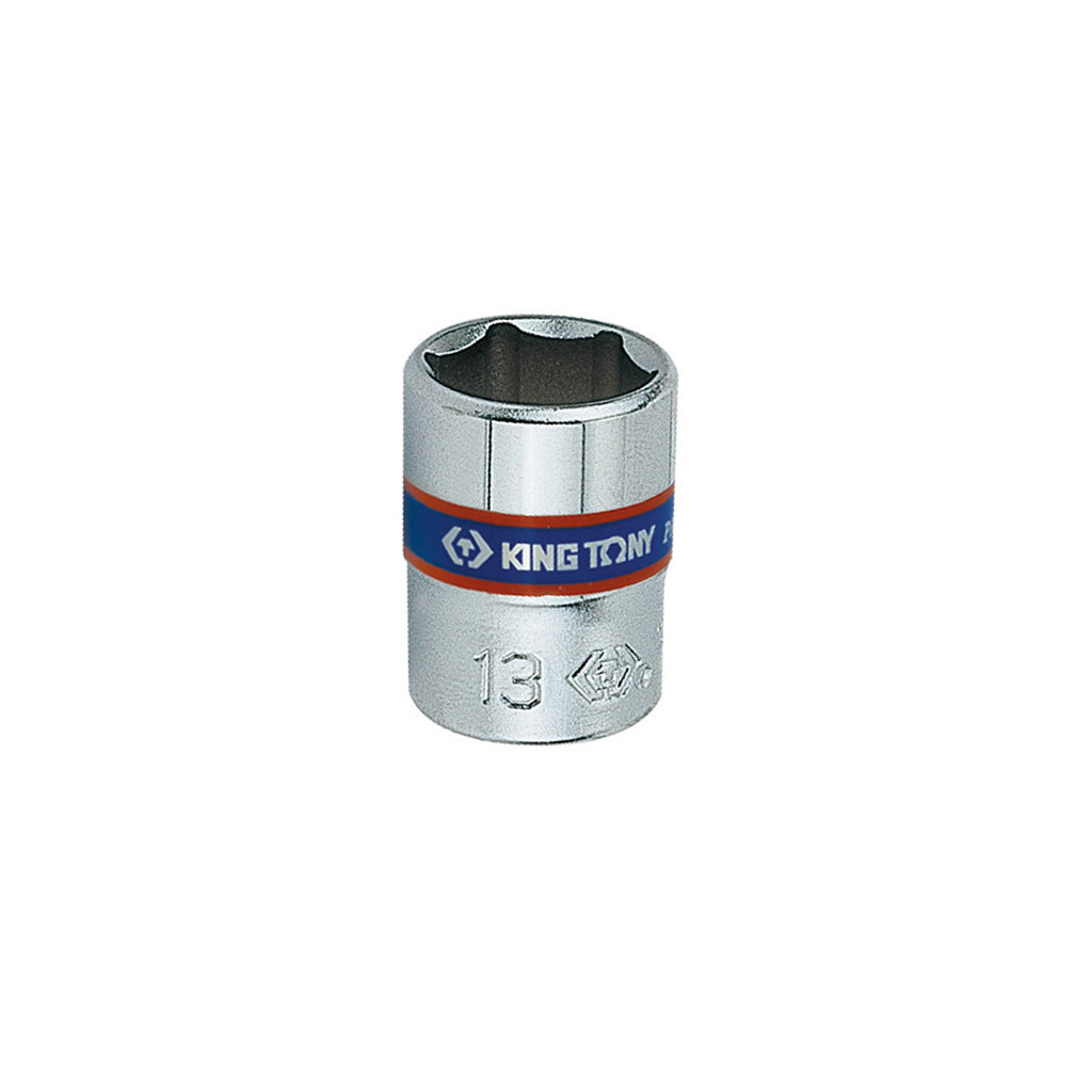 Головка торцева KING TONY 1/4" 13 мм шестигранна (233513M)