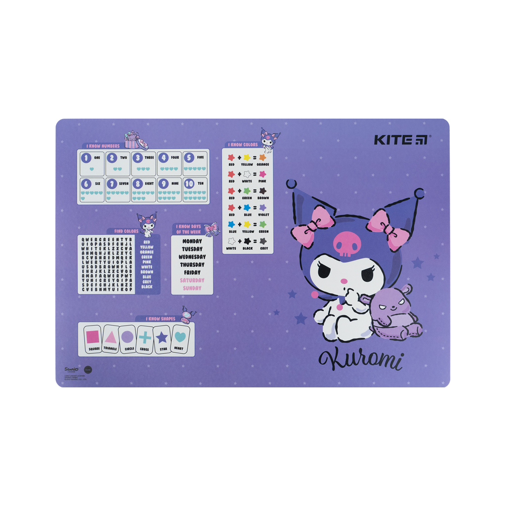 Підкладка настільна Kite Kuromi 42,5 x 29 см (HK23-207-2)
