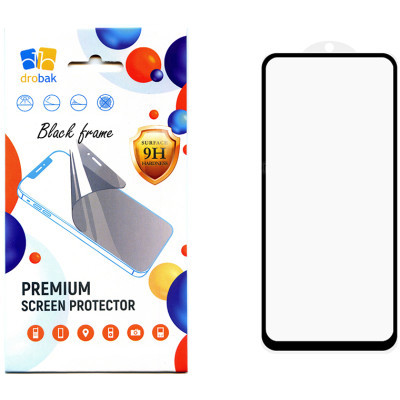 Скло захисне Drobak Poco M6 Pro (Black) (171717)
