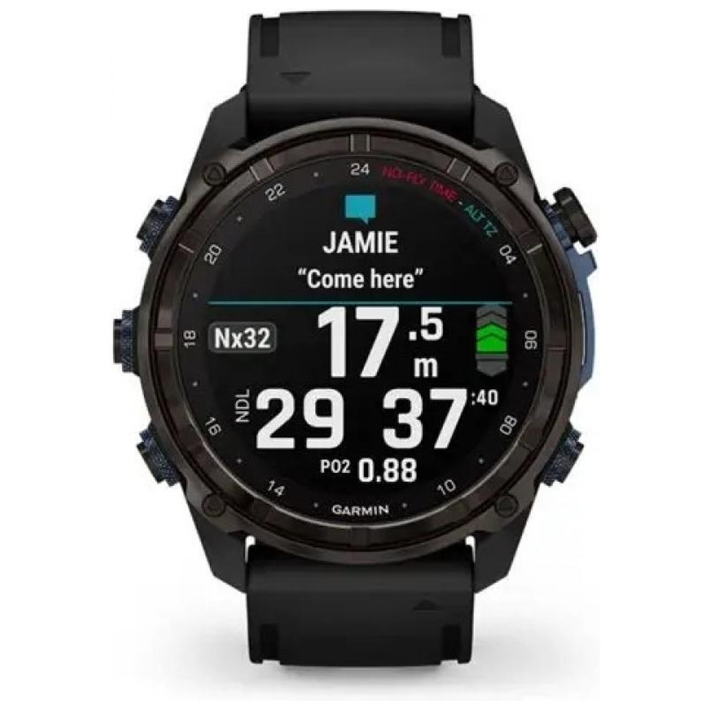 Смарт-годинник Garmin Descent Mk3i, 51mm, Crbn Gry DLC Ti/Blk, Dive Computer, GPS (010-02752-11)