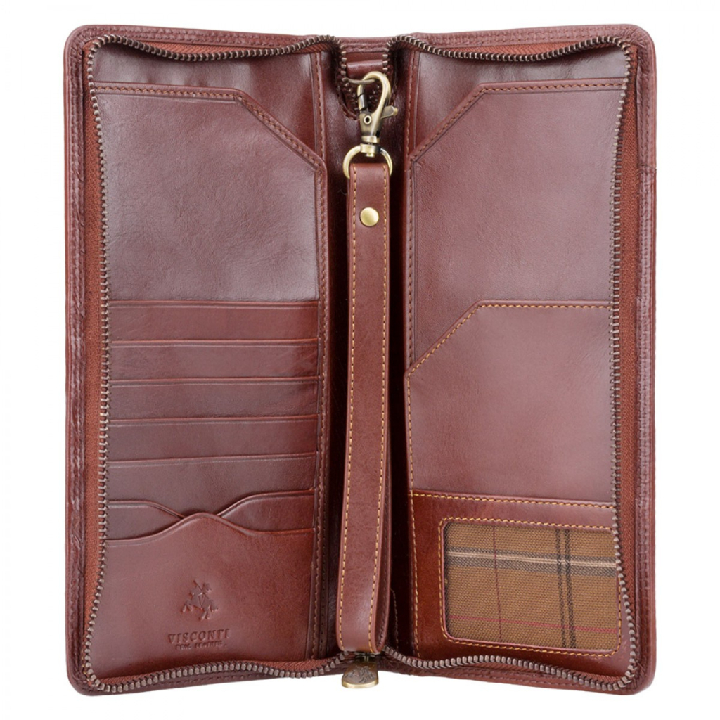 Портмоне Visconti Дорожнє MZ101 Wing Italian Brown (MZ101 IT BRN)