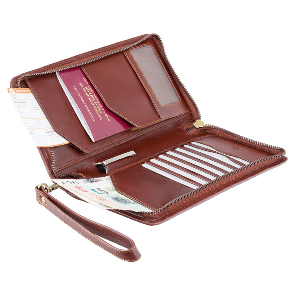 Портмоне Visconti Дорожнє MZ101 Wing Italian Brown (MZ101 IT BRN)