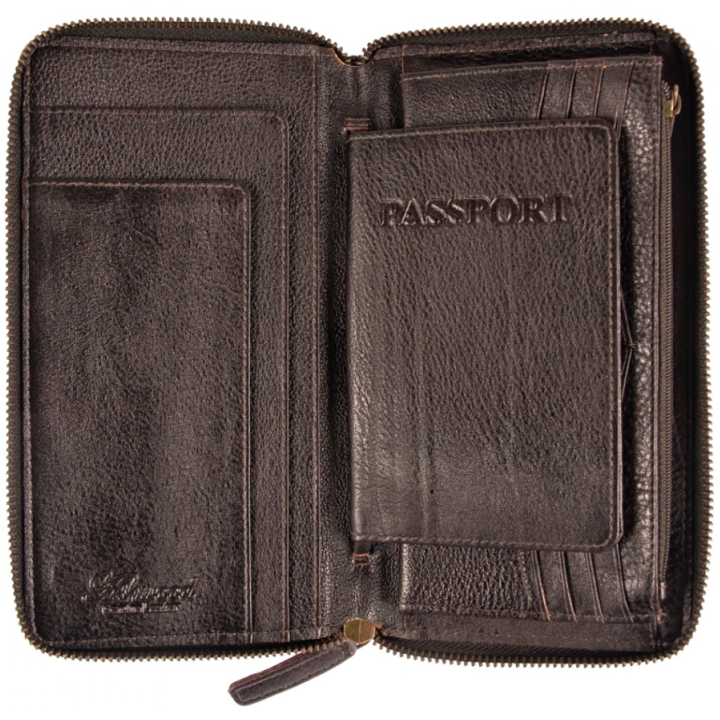Портмоне Ashwood Дорожнє TW01 Brown (TW01 BRN)