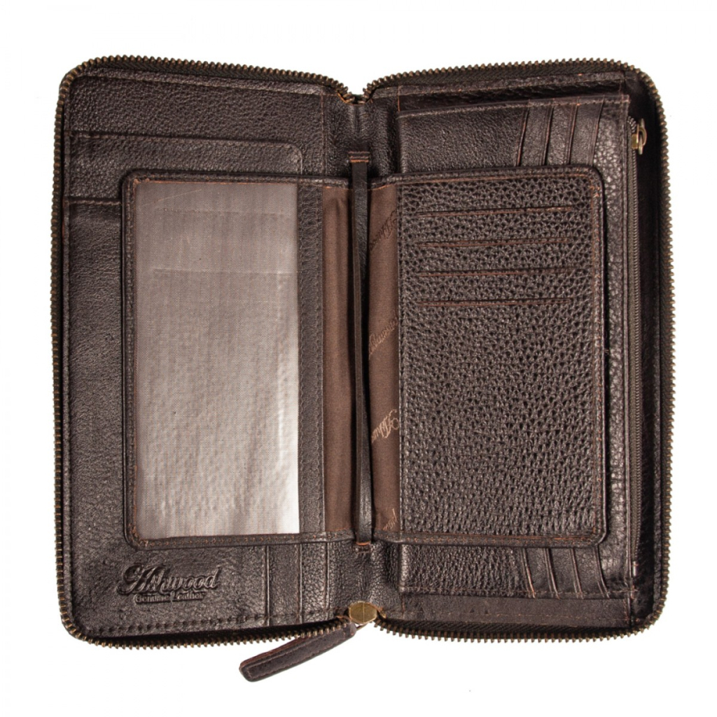 Портмоне Ashwood Дорожнє TW01 Brown (TW01 BRN)