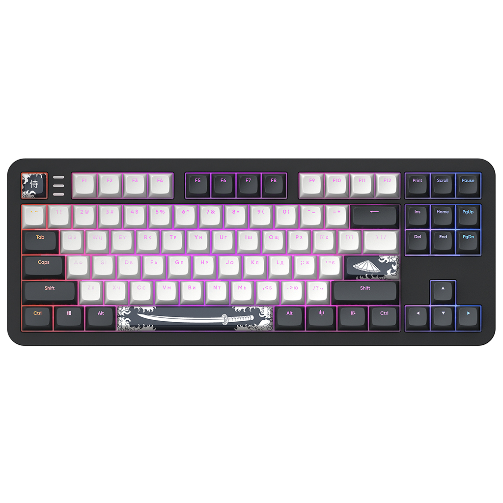 Клавіатура Dark Project ALU87 Bushido ABS RGB Mech G3MS Moonstone Black/White (DPKB_BUSHIDO_87_ANSI_UA) Клавіатура Dark Project ALU87 Bushido ABS RGB Mech G3MS Moonstone Black/White (DPKB_BUSHIDO_87_ANSI_UA)