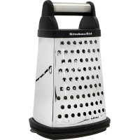 Терка KitchenAid Universal чотирьохстороння з контейнером, чорна (KQG300OSOBE)
