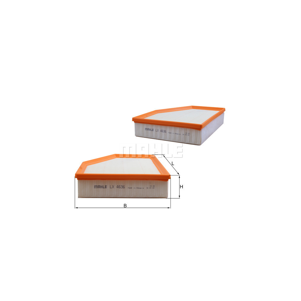 Повітряний фільтр для автомобіля Mahle LX4636