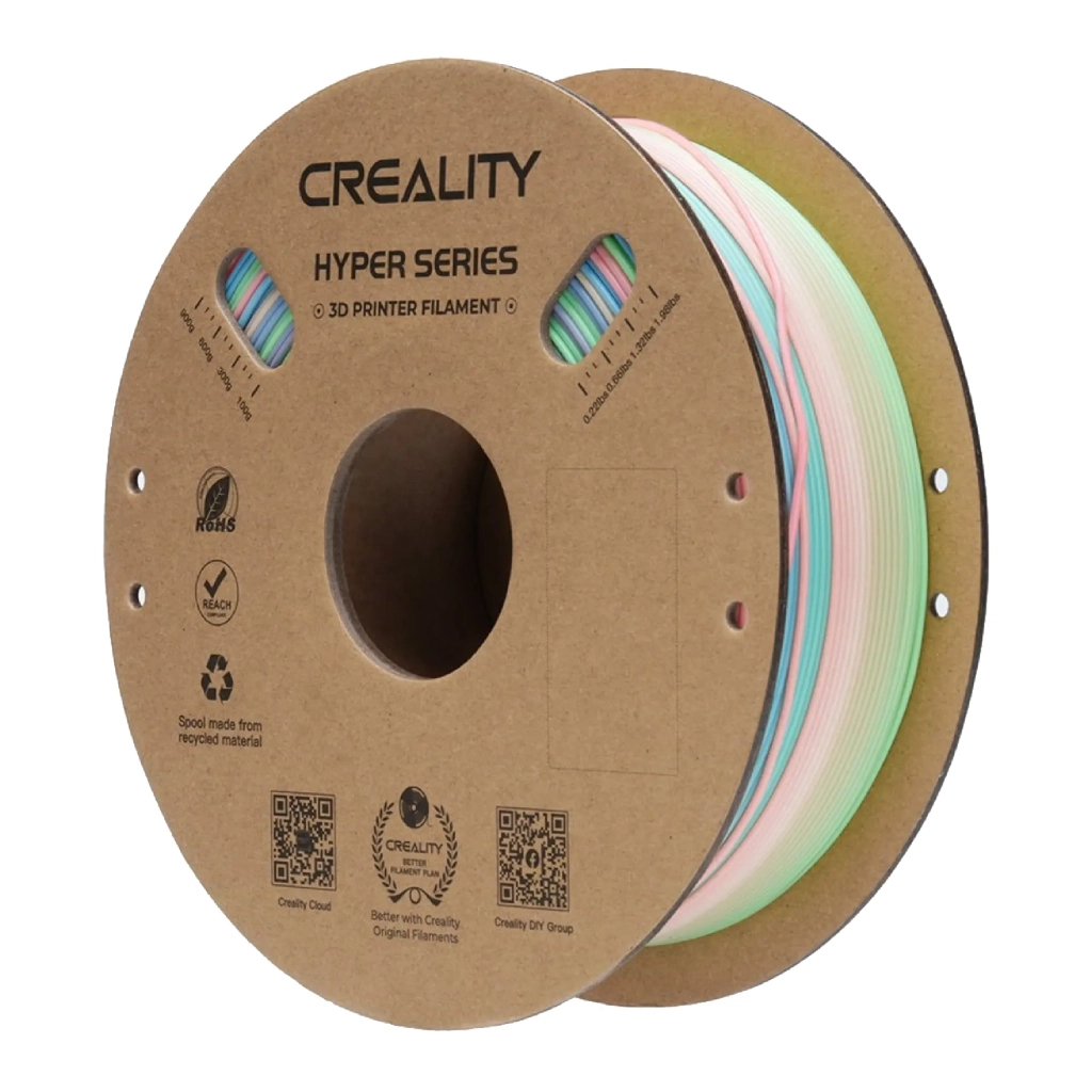 Пластик для 3D-принтера Creality PLA Hyper 1кг, 1.75мм, rainbow long, wild flower (3301010426)
