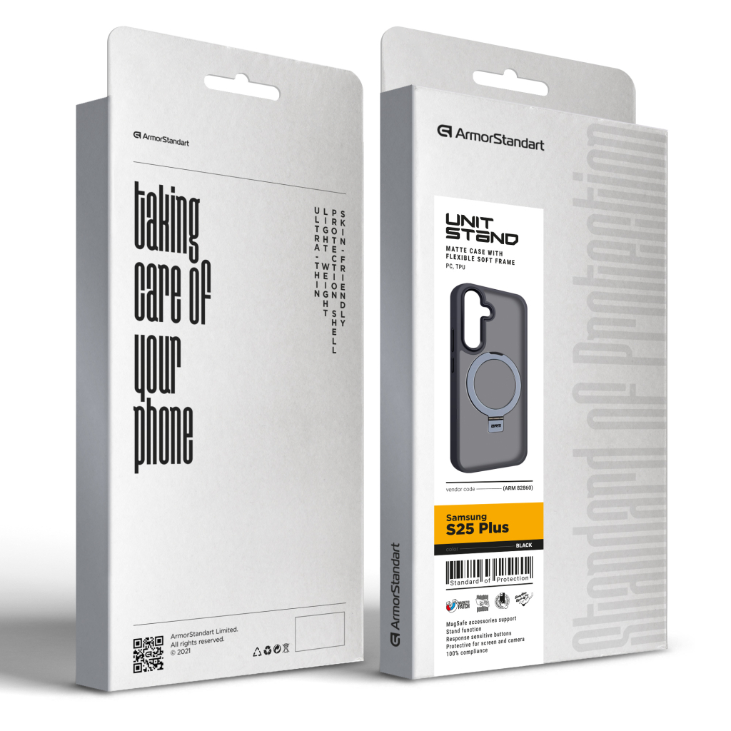 Чохол до мобільного телефона Armorstandart Unit Stand Samsung S25 Plus Black (ARM82860) Чохол до мобільного телефона Armorstandart Unit Stand Samsung S25 Plus Black (ARM82860)