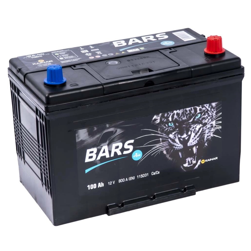Акумулятор автомобільний Bars 100Ah ASIA Ев (-/+) (800EN)