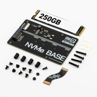 Плата розширення для Мікро ПК Pimoroni Плата розширення NVMe Base для Raspberry Pi 5 + SSD на 250 Гб (PIM701)