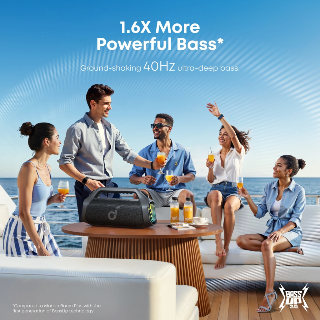 Акустична система Anker SoundСore Boom 2 Pro Black (A3134A11) Акустична система Anker SoundСore Boom 2 Pro Black (A3134A11)