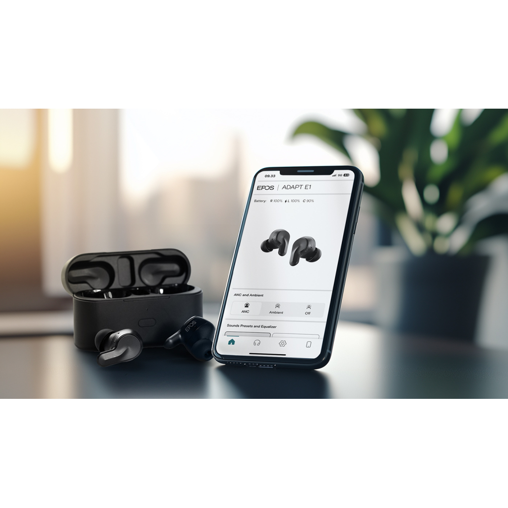 Навушники Epos Adapt E1 Scandinavan Black (1001262) Навушники Epos Adapt E1 Scandinavan Black (1001262)
