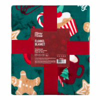 Plaid ARDESTO Christmas Flannel 100% polyester, Christmas goodies 160x200 cm (ART0122PB)