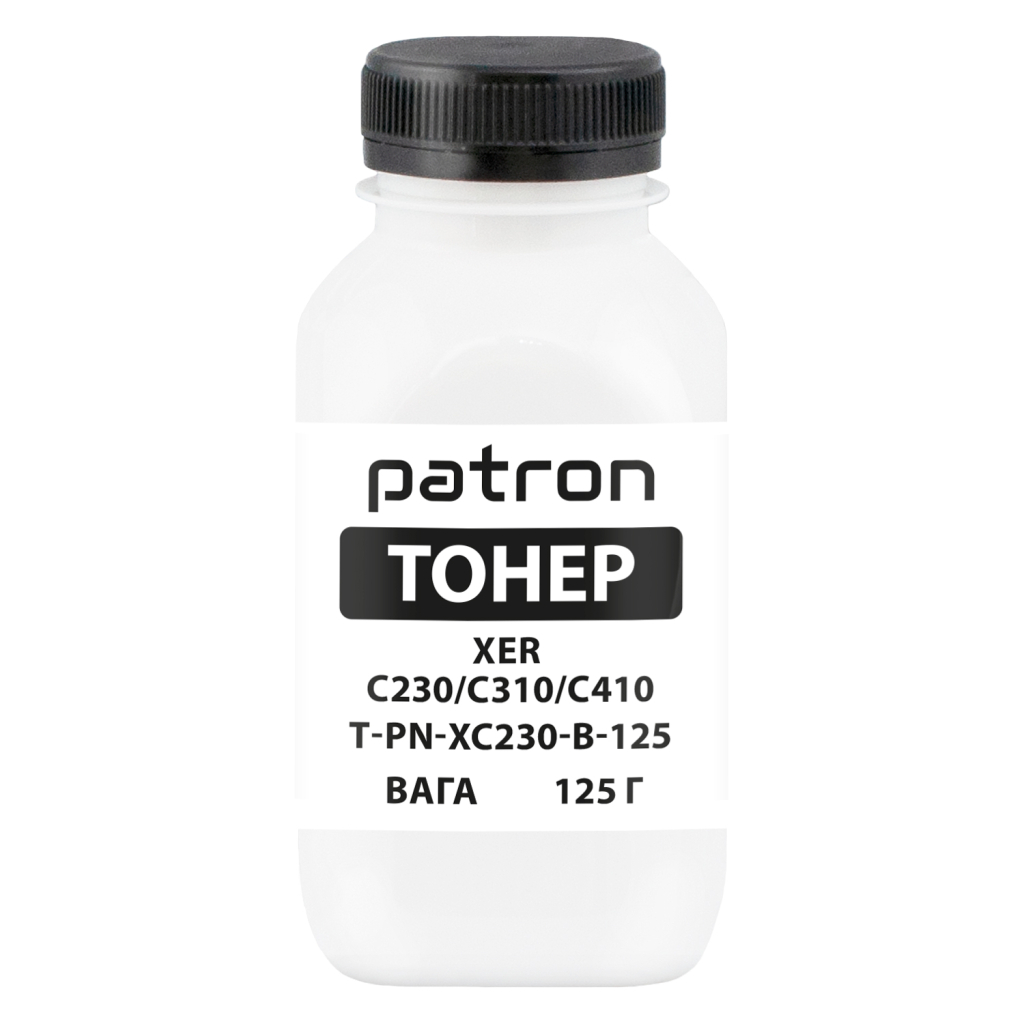 Тонер XER C230/C310/C410, 125 г, Black Patron (PN-XC230-B-125)