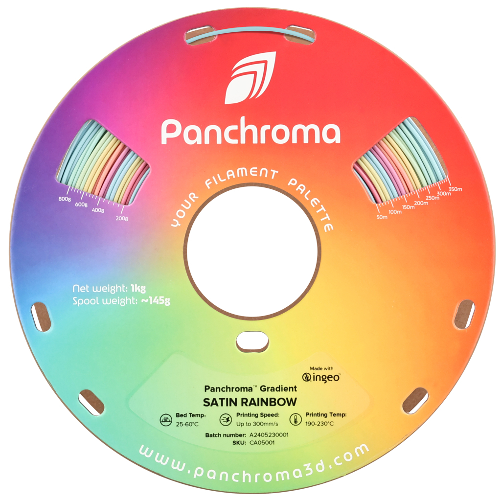 Пластик для 3D-принтера Polymaker PLA PANCHROMA GRADIENT SATIN 1,75mm 1kg RAINBOW (CA05001)