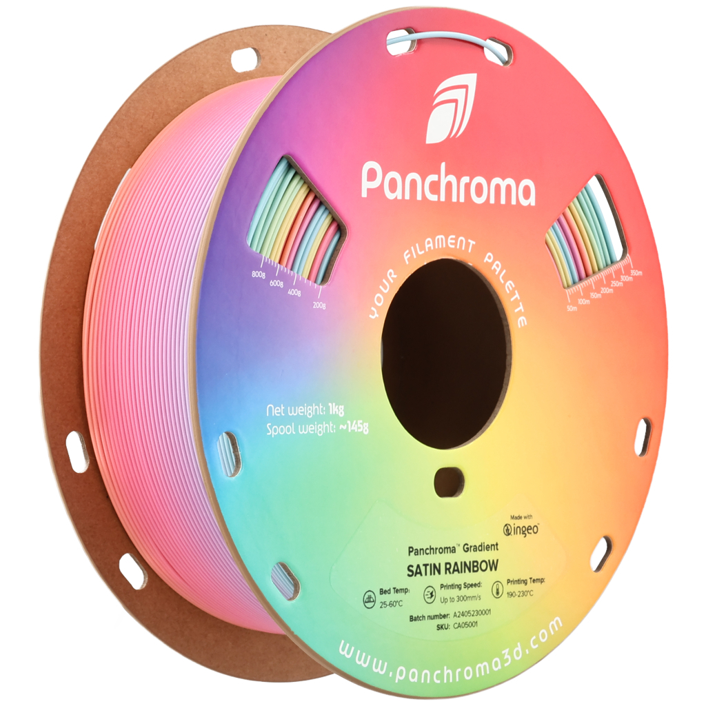 Пластик для 3D-принтера Polymaker PLA PANCHROMA GRADIENT SATIN 1,75mm 1kg RAINBOW (CA05001)