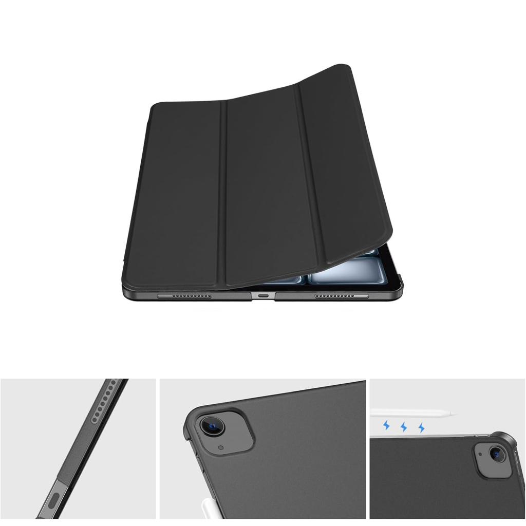 Чохол до планшета BeCover Tri Fold Hard Apple iPad Air 13" M4 2026 Black (715333)