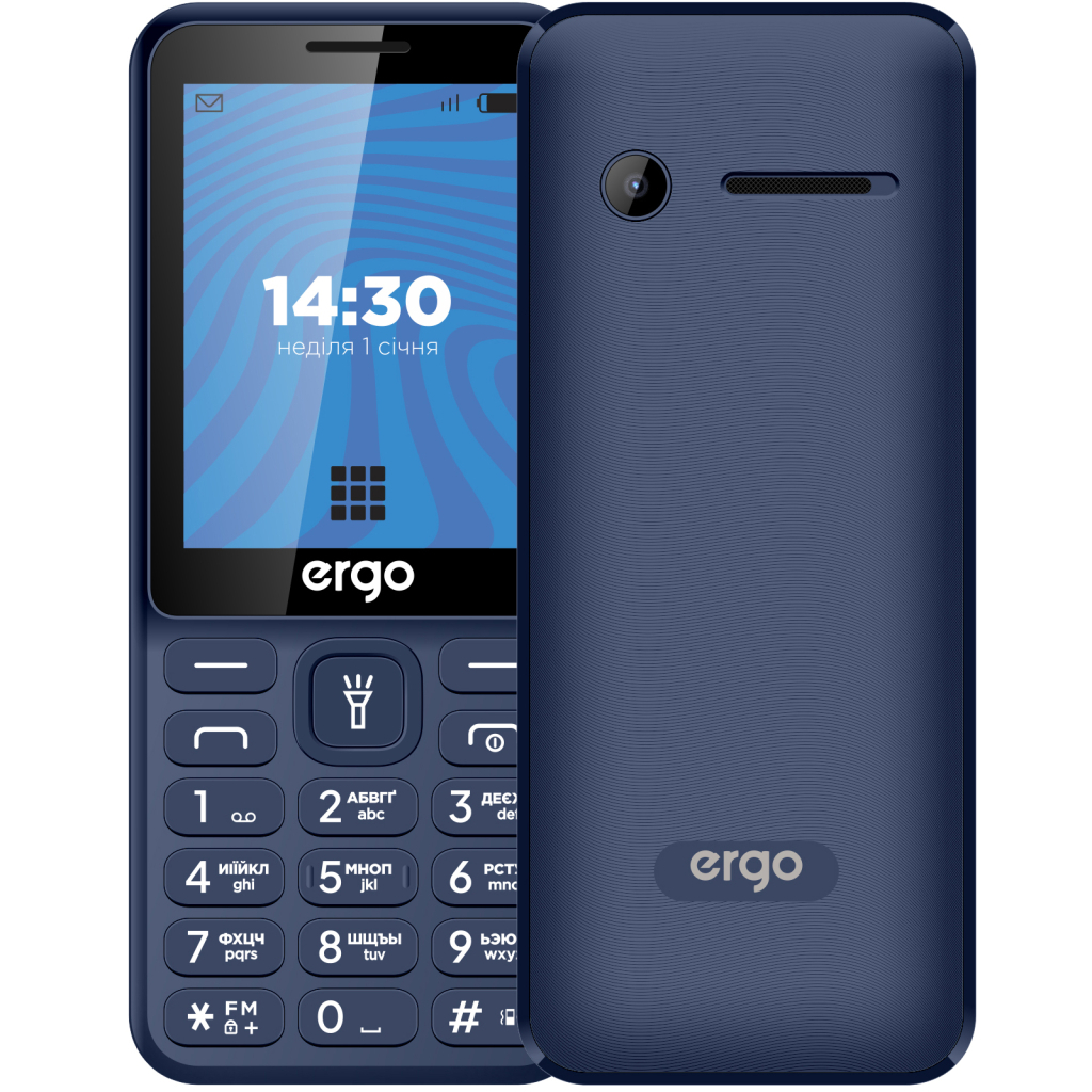Мобільний телефон Ergo E284 Blue Мобільний телефон Ergo E284 Blue