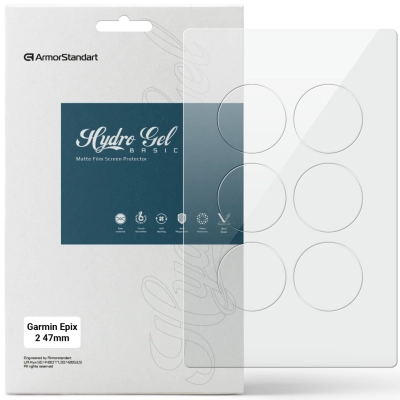 Плівка захисна Armorstandart Matte hydrogel Garmin Epix 2 47mm 6 pcs (ARM92006)