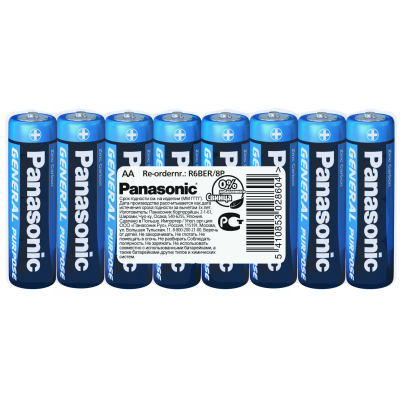 Battery PANASONIC AA R6 Special * 8 (R6BER/8P)