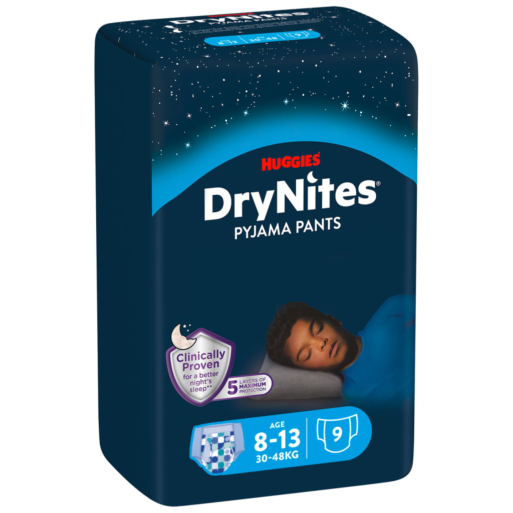 Підгузки Huggies DryNites для хлопчиків 8-13 років 9 шт (5029053527598)