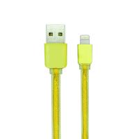 Дата кабель USB 2.0 AM to Lightning 1.0m Nylon Seria Gold Gelius (40399)