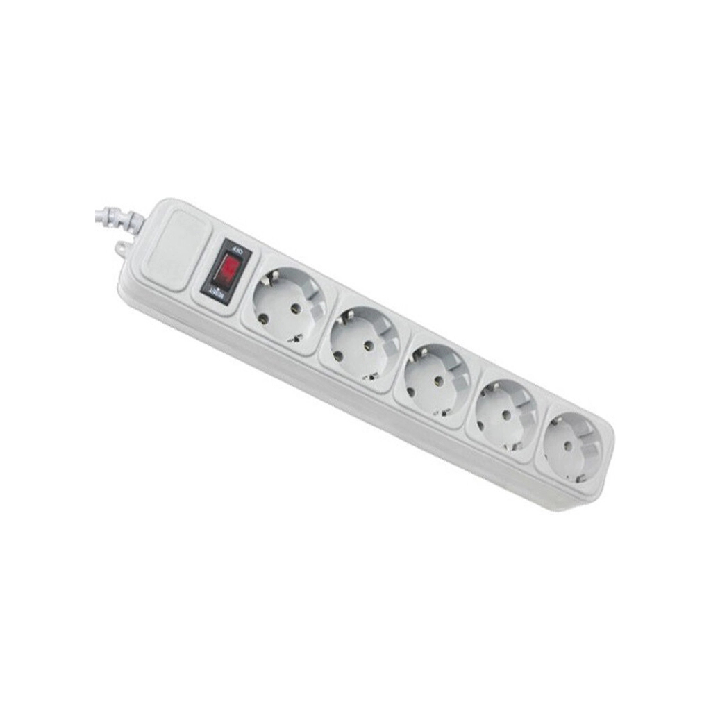 Мережевий фільтр живлення Maxxter SPM5-G-15G grey, 4.5 м кабель, 5 розеток (SPM5-G-15G)