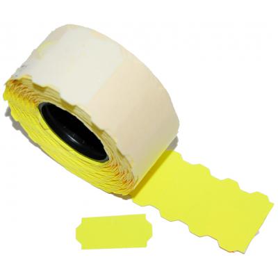 Етикет-стрічка Aurika 26х12 yellow (2612Y)