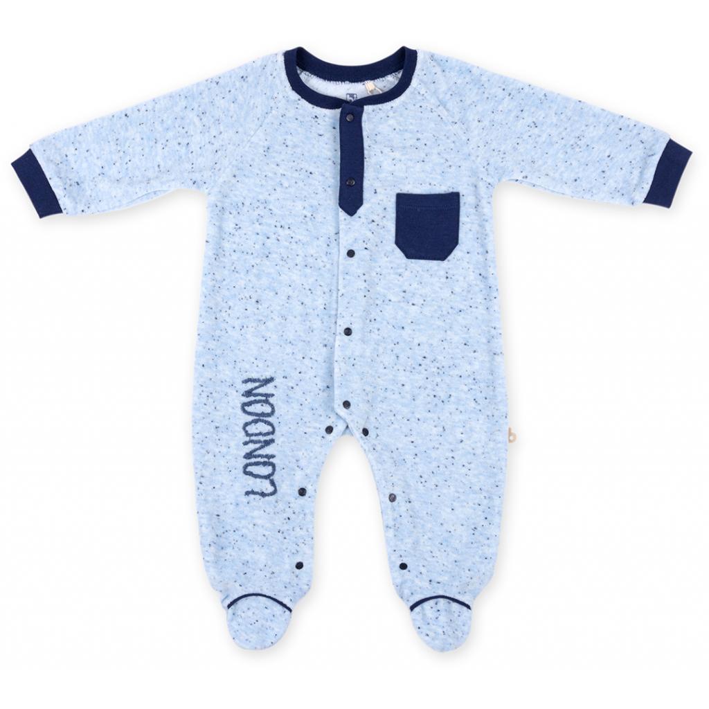 Чоловічок дитячий Bibaby велюровий з кишенькою "London" (60169-68B-blue)