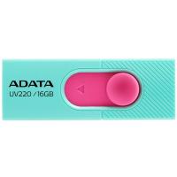 USB флеш накопичувач ADATA 16GB UV220 Green/Pink USB 2.0 (AUV220-16G-RGNPK)