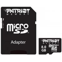 Карта пам'яті Patriot 8GB microSD class 10 UHS-I (PSF8GMCSDHC10)