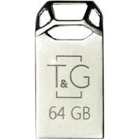 USB флеш накопичувач T&G 64GB 110 Metal Series Silver USB 2.0 (TG110-64G)
