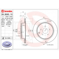 Brake disc Brembo 09.B265.11