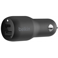 Зарядний пристрій Belkin Car Charger 32W PD Dual, black (CCB003BTBK)